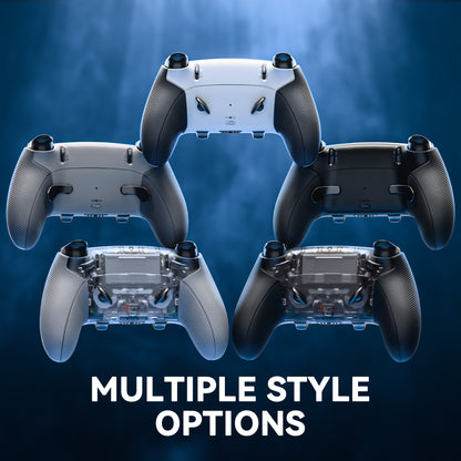 eXtremeRate Beyond-ARC Bottom Shell Kit for PS5 Edge Controller (Clear & Black)