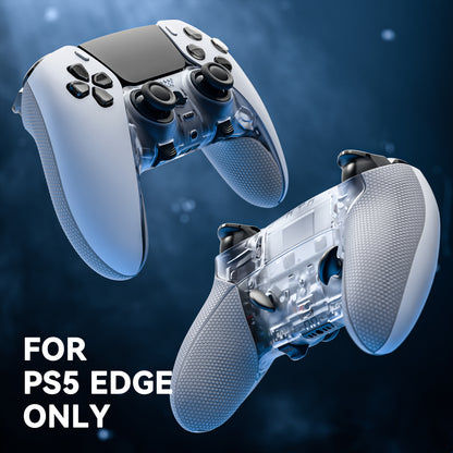 eXtremeRate Beyond-ARC Bottom Shell Kit for PS5 Edge Controller (Clear & Gray)