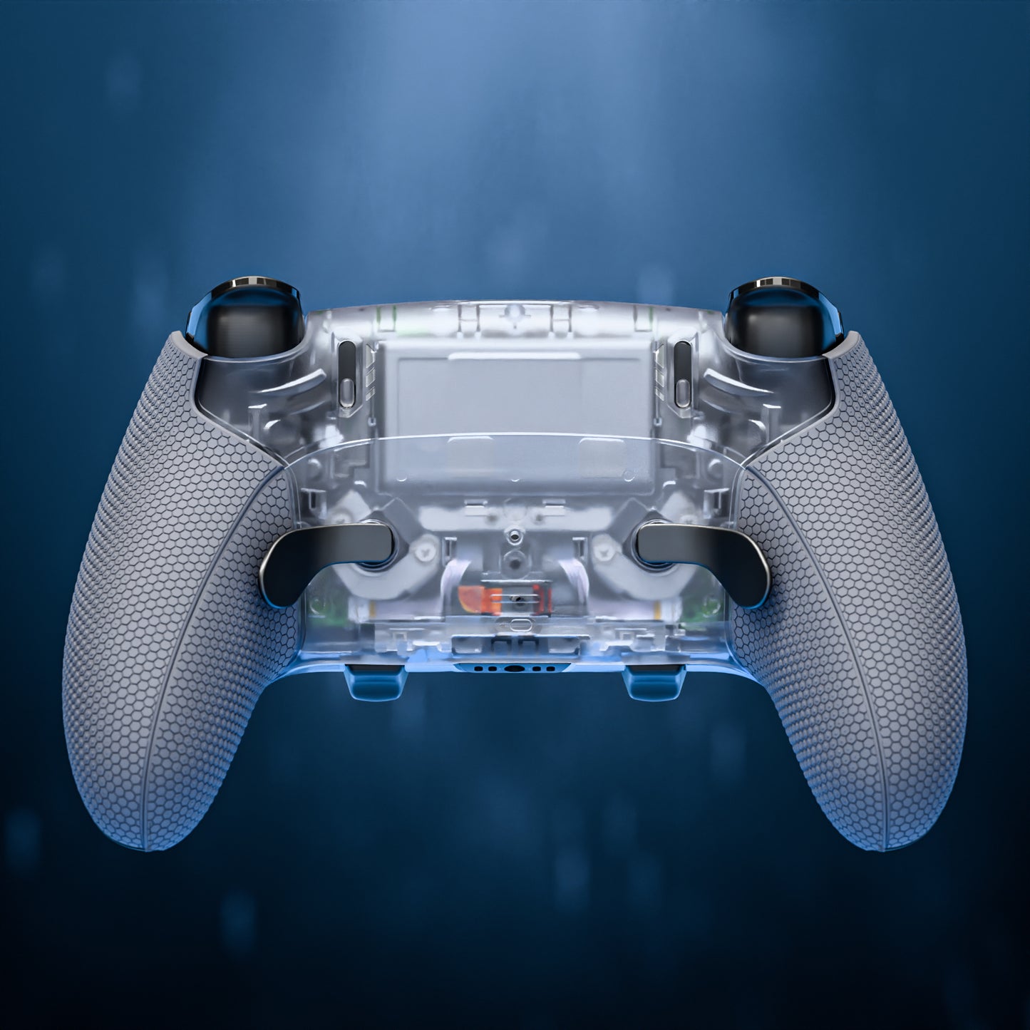 eXtremeRate Beyond-ARC Bottom Shell Kit for PS5 Edge Controller (Clear & Gray)