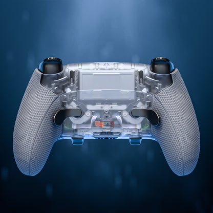 eXtremeRate Beyond-ARC Bottom Shell Kit for PS5 Edge Controller (Clear & Gray)