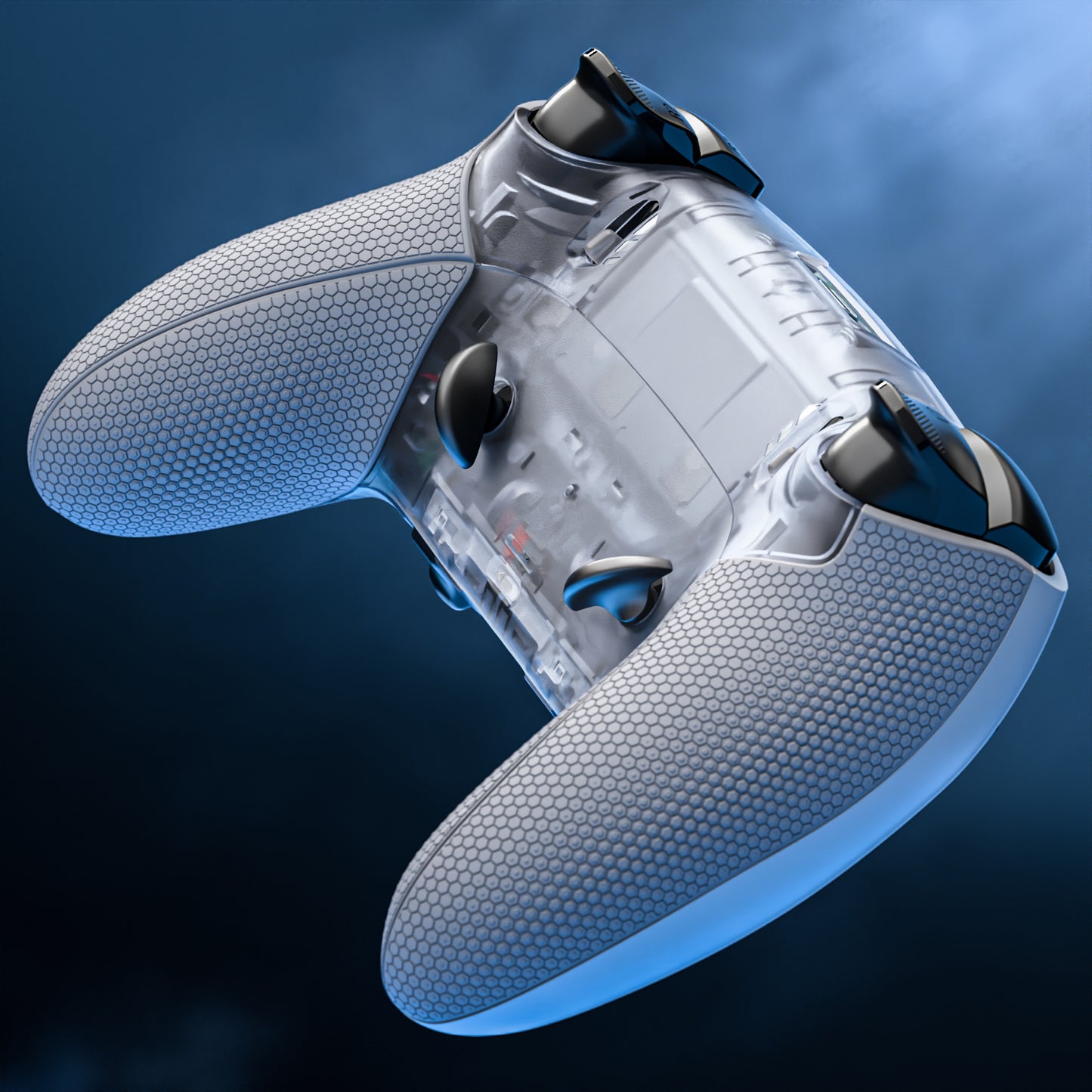 eXtremeRate Beyond-ARC Bottom Shell Kit for PS5 Edge Controller (Clear & Gray)