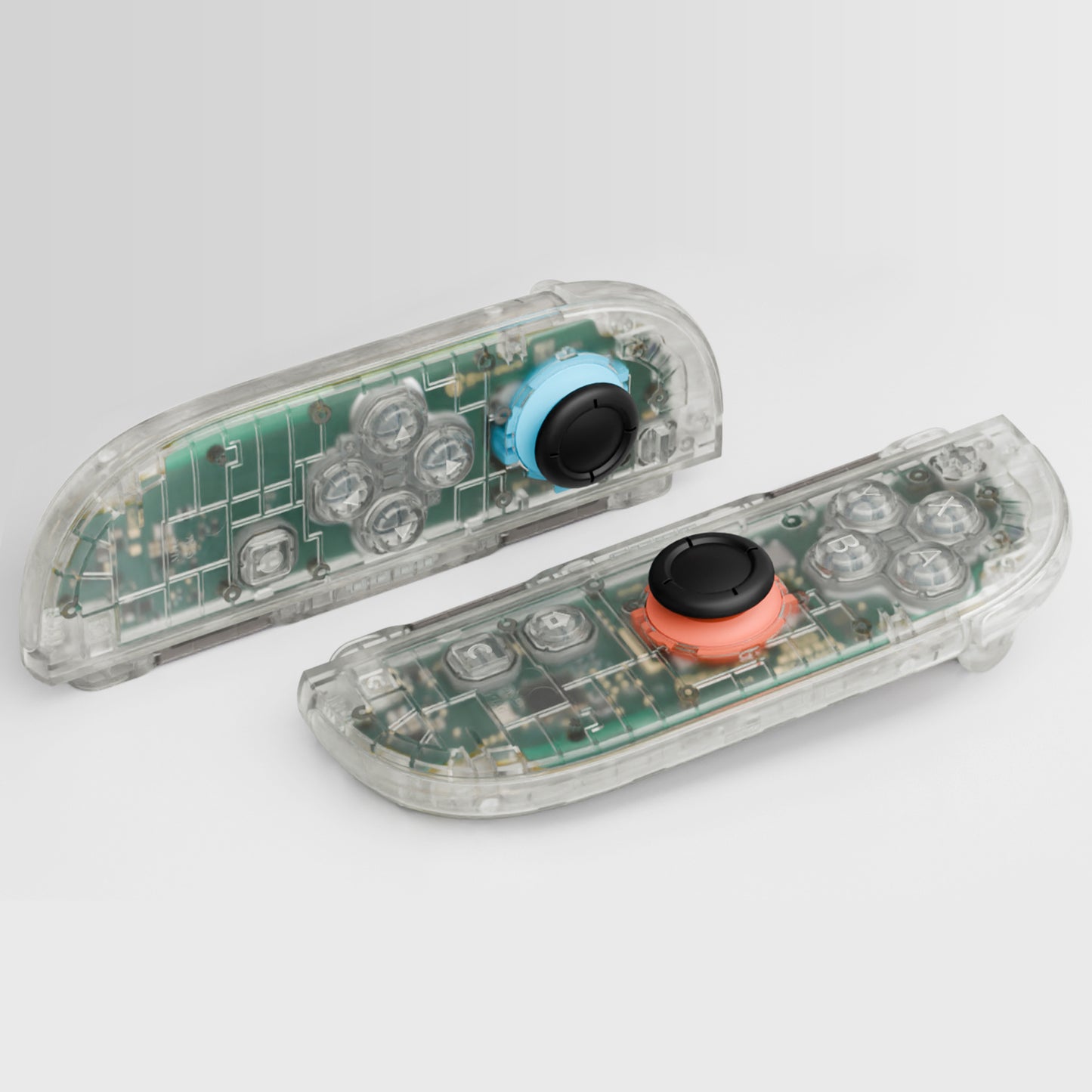 eXtremeRate Nintendo Switch 2対応ジョイコン交換フルセットシェルケース、ボタン付き - デラックス版【暗闇で光る-グリーン】