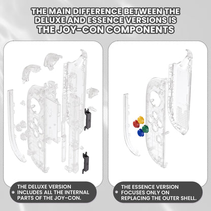 eXtremeRate Nintendo Switch 2対応ジョイコン交換フルセットシェルケース、ボタン付き - デラックス版【暗闇で光る-グリーン】