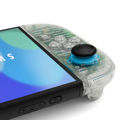 eXtremeRate Nintendo Switch 2対応ジョイコン交換フルセットシェルケース、ボタン付き - デラックス版【暗闇で光る-グリーン】