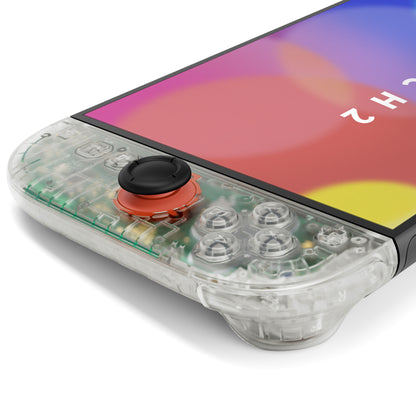 eXtremeRate Nintendo Switch 2対応ジョイコン交換フルセットシェルケース、ボタン付き - デラックス版【暗闇で光る-グリーン】