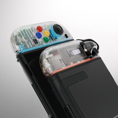 eXtremeRate Nintendo Switch 2対応ジョイコン交換フルセットシェルケース、ボタン付き - エッセンス版【クリア】