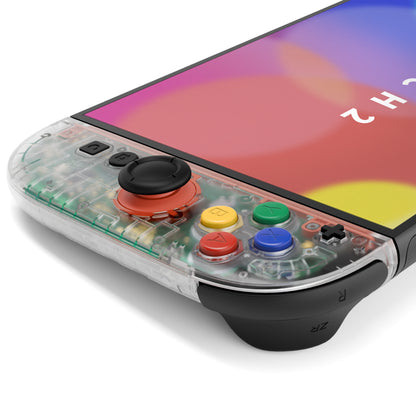 eXtremeRate Nintendo Switch 2対応ジョイコン交換フルセットシェルケース、ボタン付き - エッセンス版【クリア】