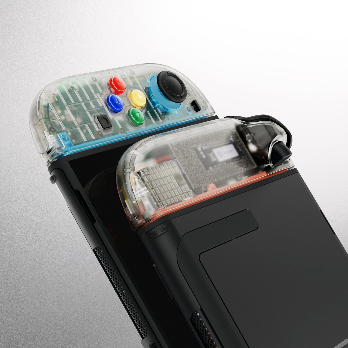 eXtremeRate Nintendo Switch 2対応ジョイコン交換フルセットシェルケース、ボタン付き - エッセンス版【暗闇で光る-グリーン】