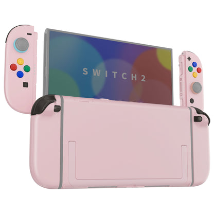 eXtremeRate Nintendo Switch 2対応交換フルセットシェル＆ボタン - デラックス版【チェリーブロッサムピンク】