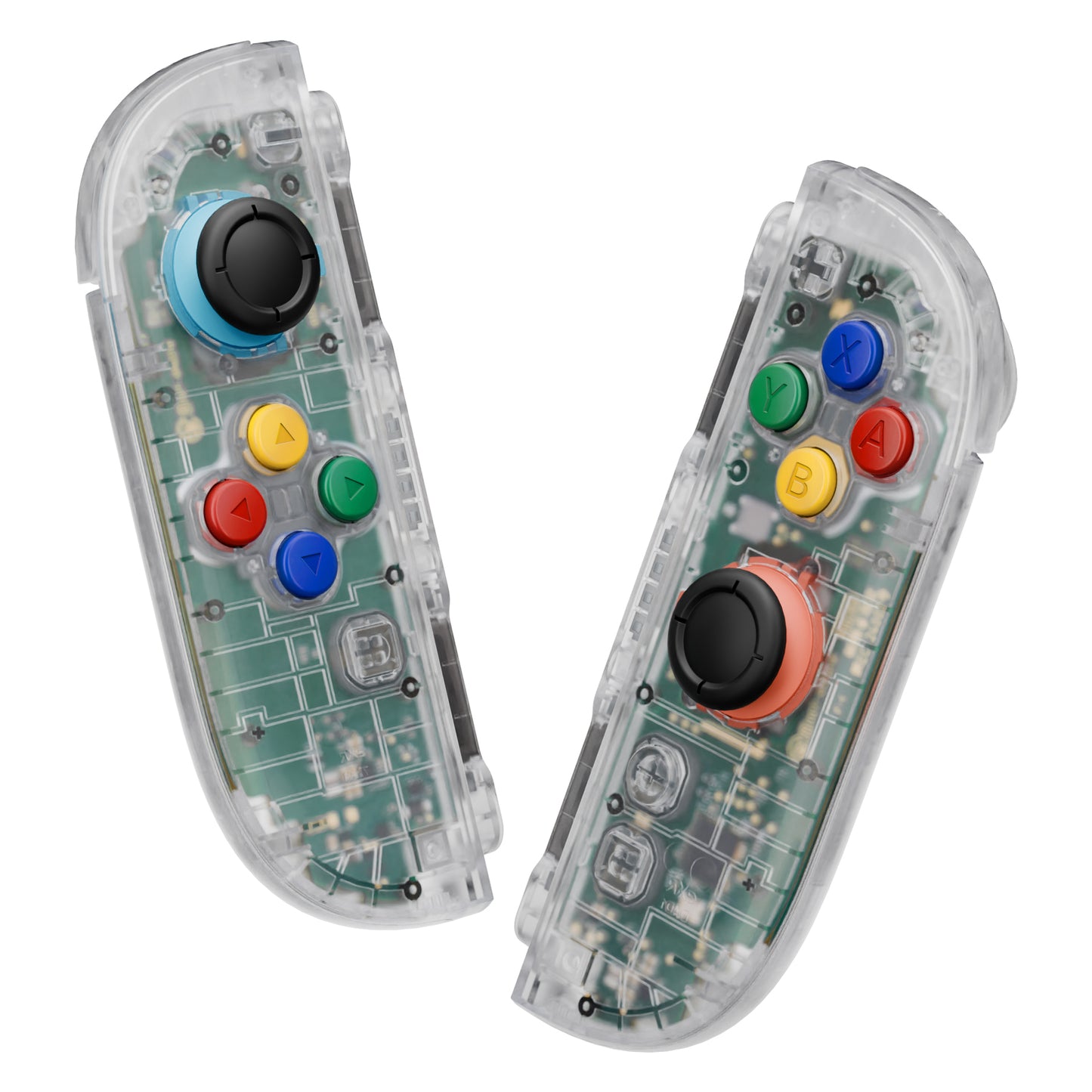 eXtremeRate Nintendo Switch 2対応交換フルセットシェル＆ボタン - デラックス版【クリア】