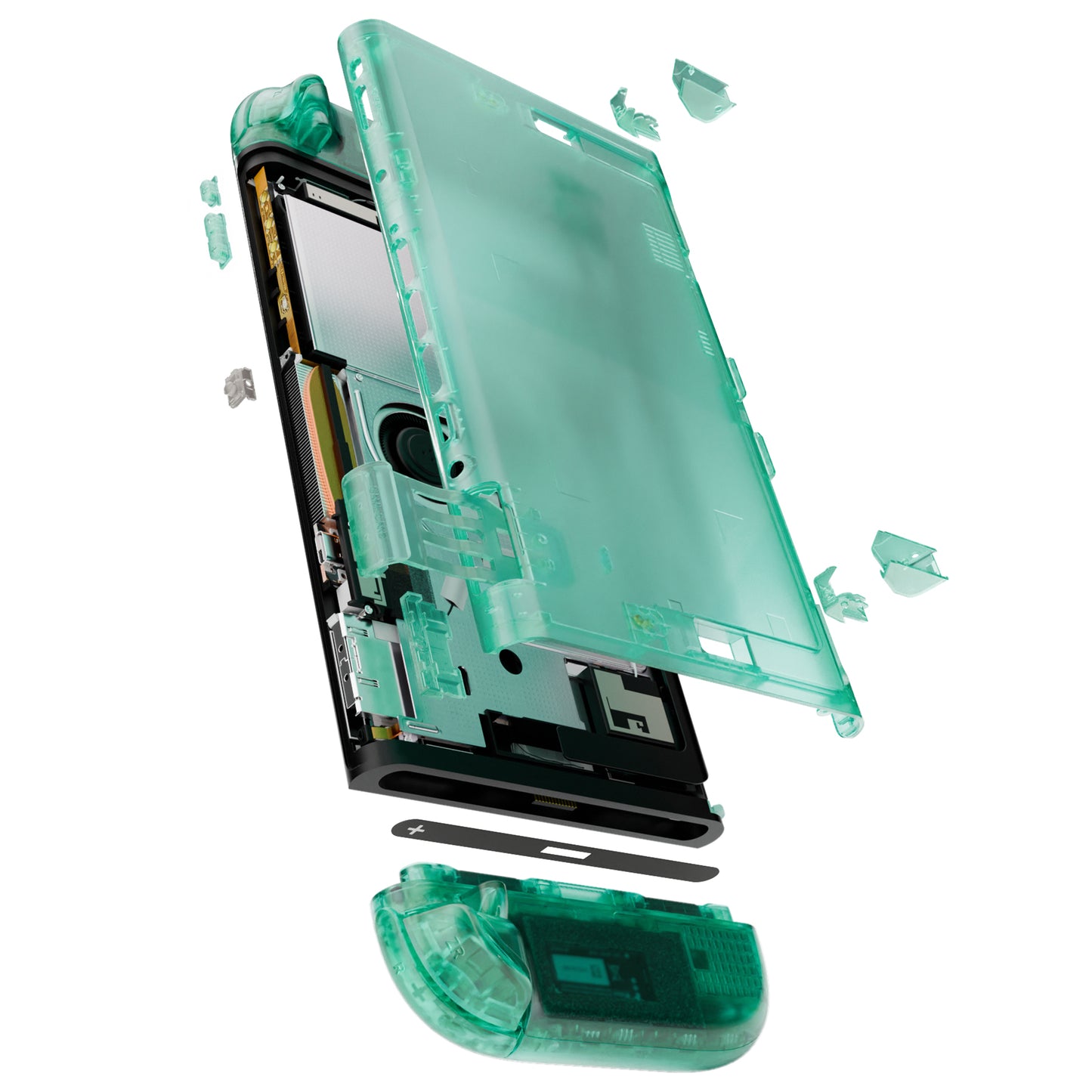 eXtremeRate Nintendo Switch 2対応交換フルセットシェル＆ボタン - デラックス版【エメラルドグリーン】