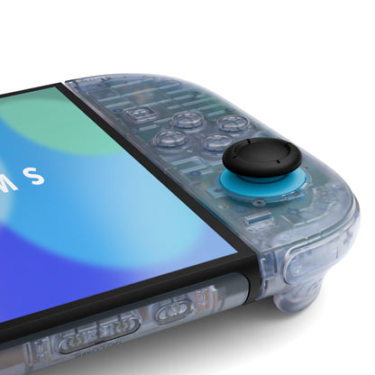 eXtremeRate Nintendo Switch 2対応交換フルセットシェル＆ボタン - デラックス版【クリアグレイシャーブルー】