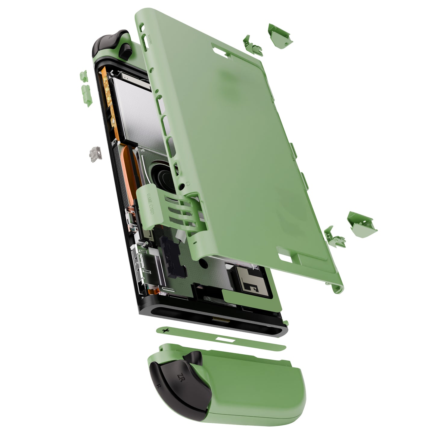 eXtremeRate Nintendo Switch 2対応交換フルセットシェル＆ボタン - デラックス版【抹茶グリーン】