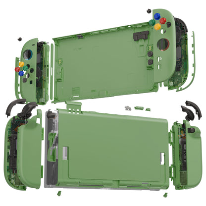eXtremeRate Nintendo Switch 2対応交換フルセットシェル＆ボタン - デラックス版【抹茶グリーン】