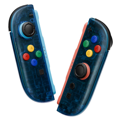 eXtremeRate Nintendo Switch 2対応交換フルセットシェル＆ボタン - エッセンス版【クリアブルー】