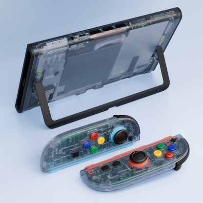 eXtremeRate Nintendo Switch 2対応交換フルセットシェル＆ボタン - エッセンス版【クリアグレイシャーブルー】