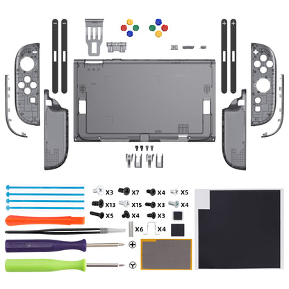 eXtremeRate Nintendo Switch 2対応交換フルセットシェル＆ボタン - エッセンス版【クリアブラック】