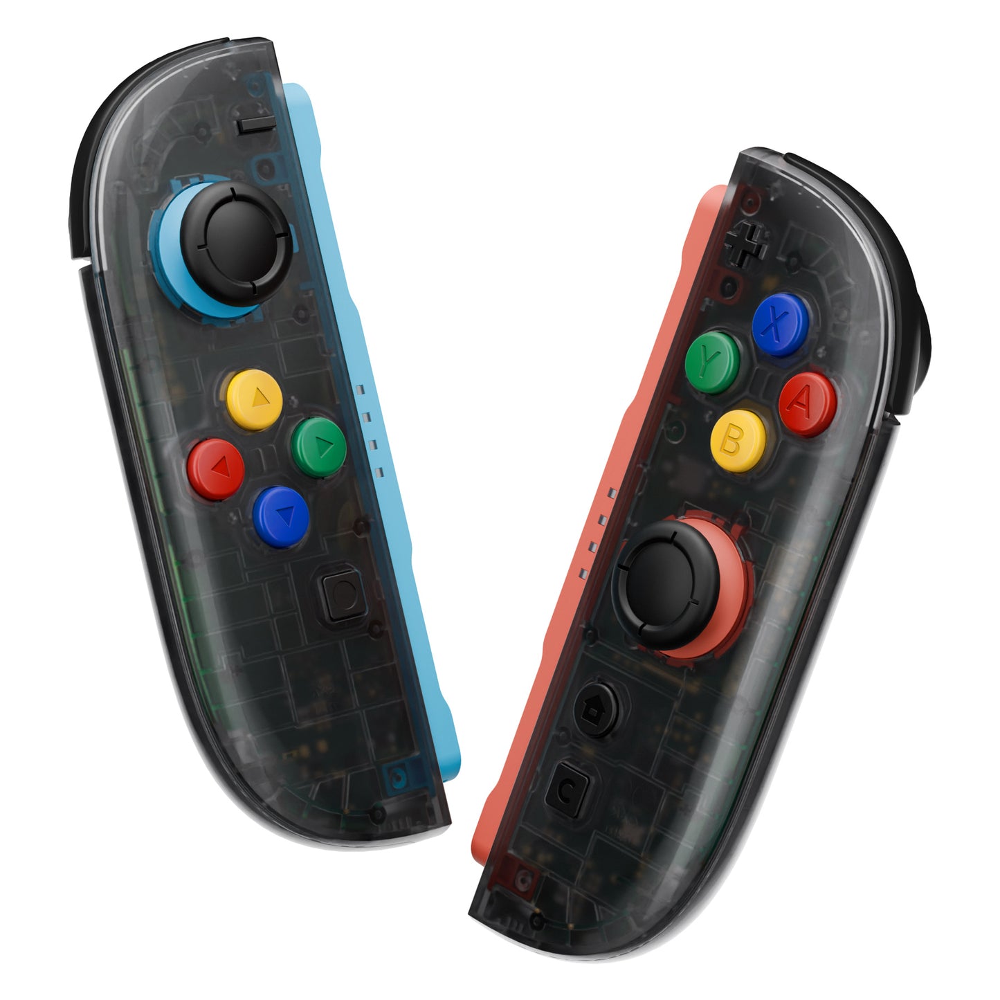 eXtremeRate Nintendo Switch 2対応交換フルセットシェル＆ボタン - エッセンス版【クリアブラック】