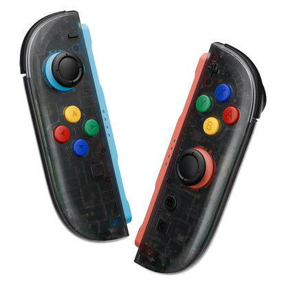 eXtremeRate Nintendo Switch 2対応交換フルセットシェル＆ボタン - エッセンス版【クリアブラック】