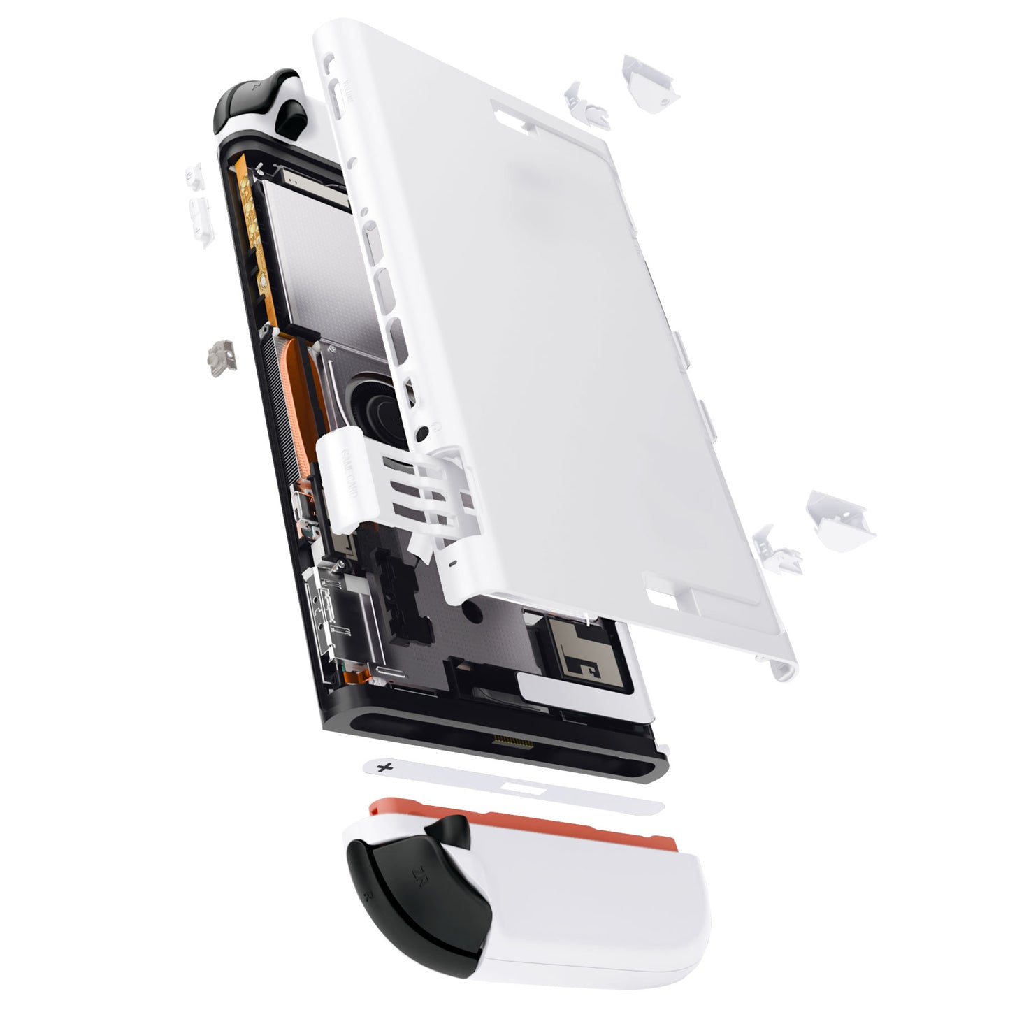 eXtremeRate Nintendo Switch 2対応交換フルセットシェル＆ボタン - エッセンス版【ホワイト】