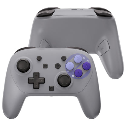eXtremeRate DIY Replacement Full Set of Shells and Buttons for Nintendo Switch 2 Pro Controller (SNES Style)