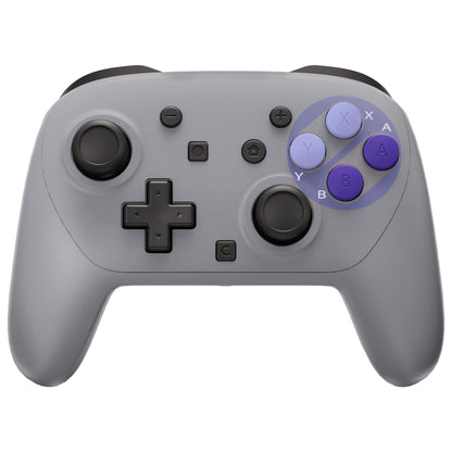 eXtremeRate DIY Replacement Full Set of Shells and Buttons for Nintendo Switch 2 Pro Controller (SNES Style)