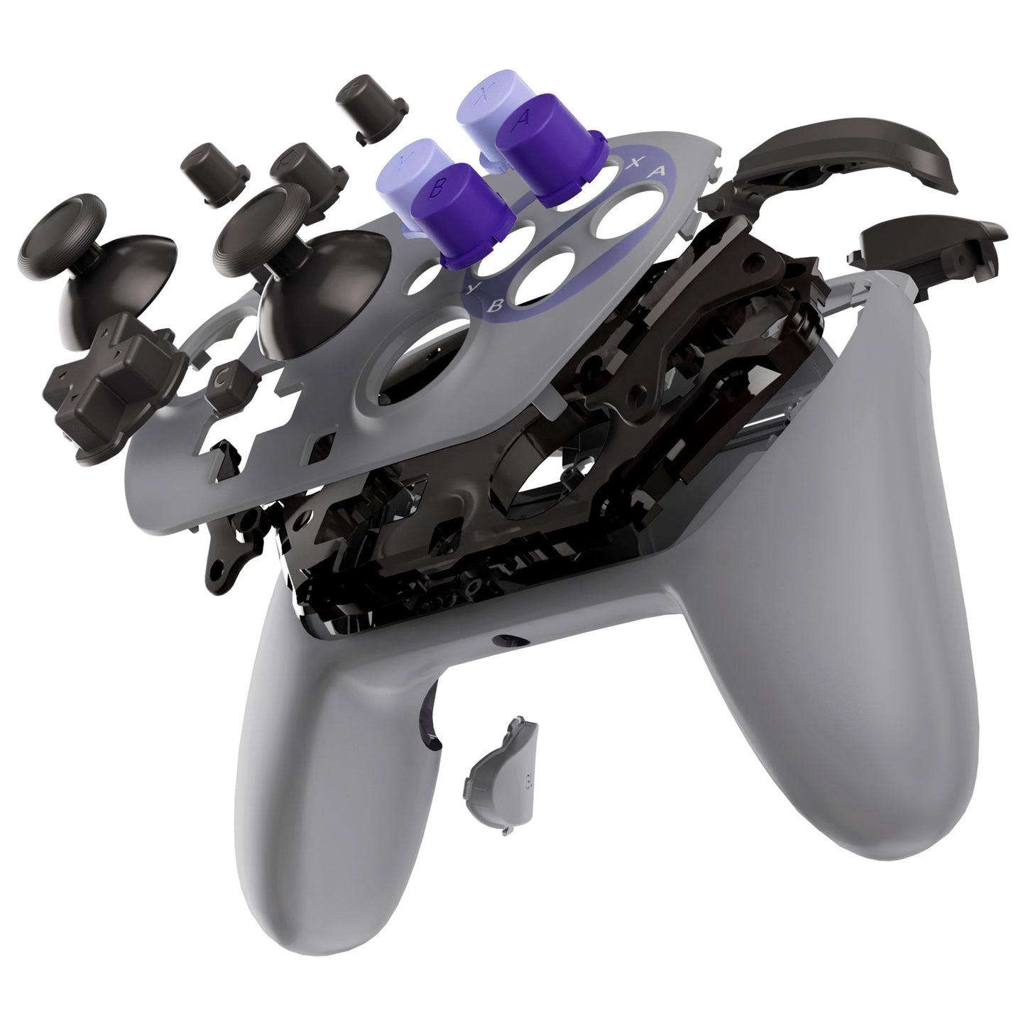 eXtremeRate DIY Replacement Full Set of Shells and Buttons for Nintendo Switch 2 Pro Controller (SNES Style)