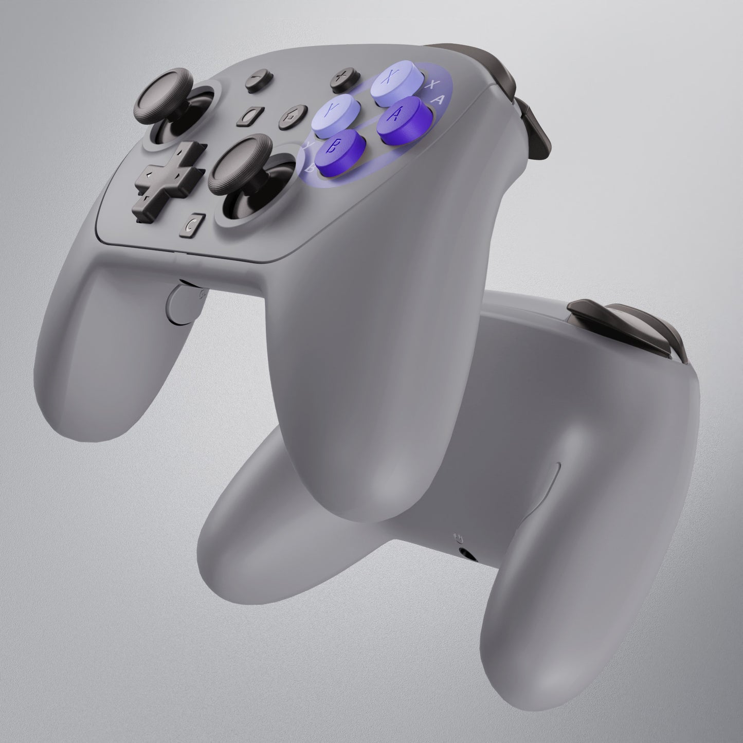 eXtremeRate DIY Replacement Full Set of Shells and Buttons for Nintendo Switch 2 Pro Controller (SNES Style)