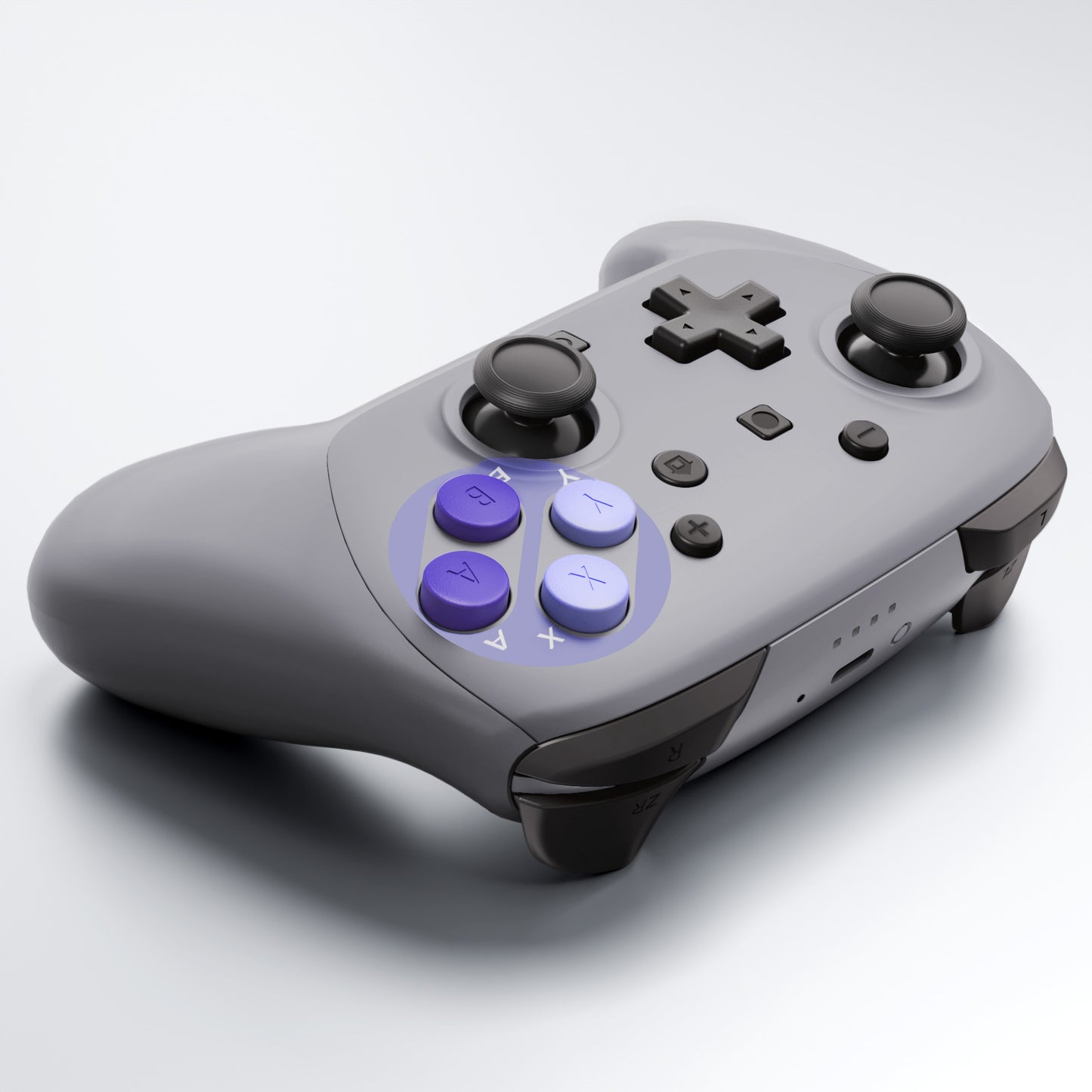 eXtremeRate DIY Replacement Full Set of Shells and Buttons for Nintendo Switch 2 Pro Controller (SNES Style)