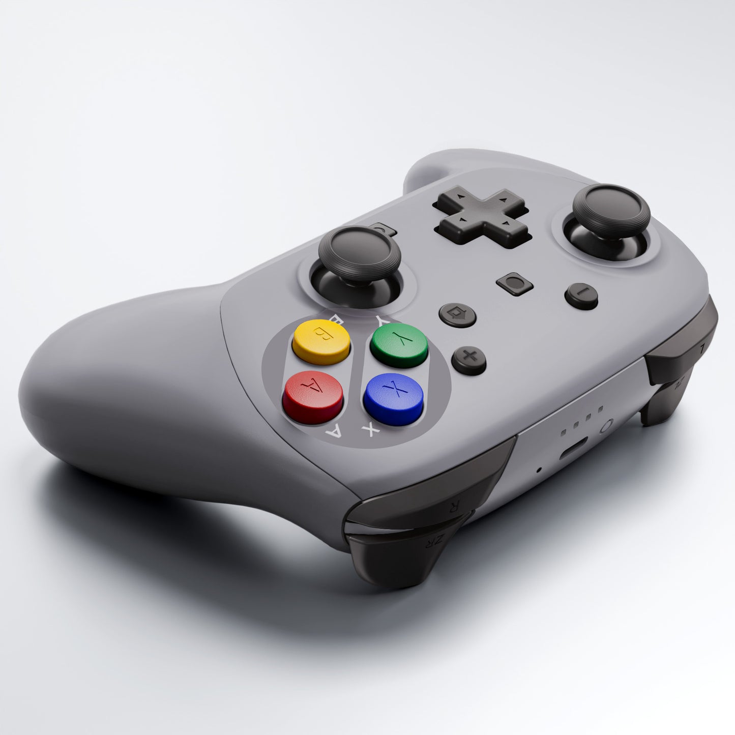 eXtremeRate Nintendo Switch 2 Pro コントローラーに対応DIY交換用フルセットシェル ボタン【スーファミクラシックEUスタイル】