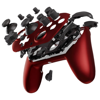 eXtremeRate Nintendo Switch 2 Pro コントローラーに対応DIY交換用フルセットシェル ボタン【スカーレットレッド】