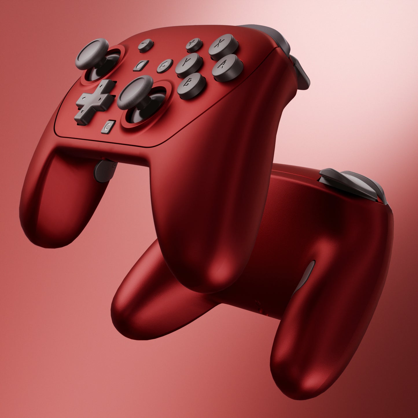 eXtremeRate Nintendo Switch 2 Pro コントローラーに対応DIY交換用フルセットシェル ボタン【スカーレットレッド】
