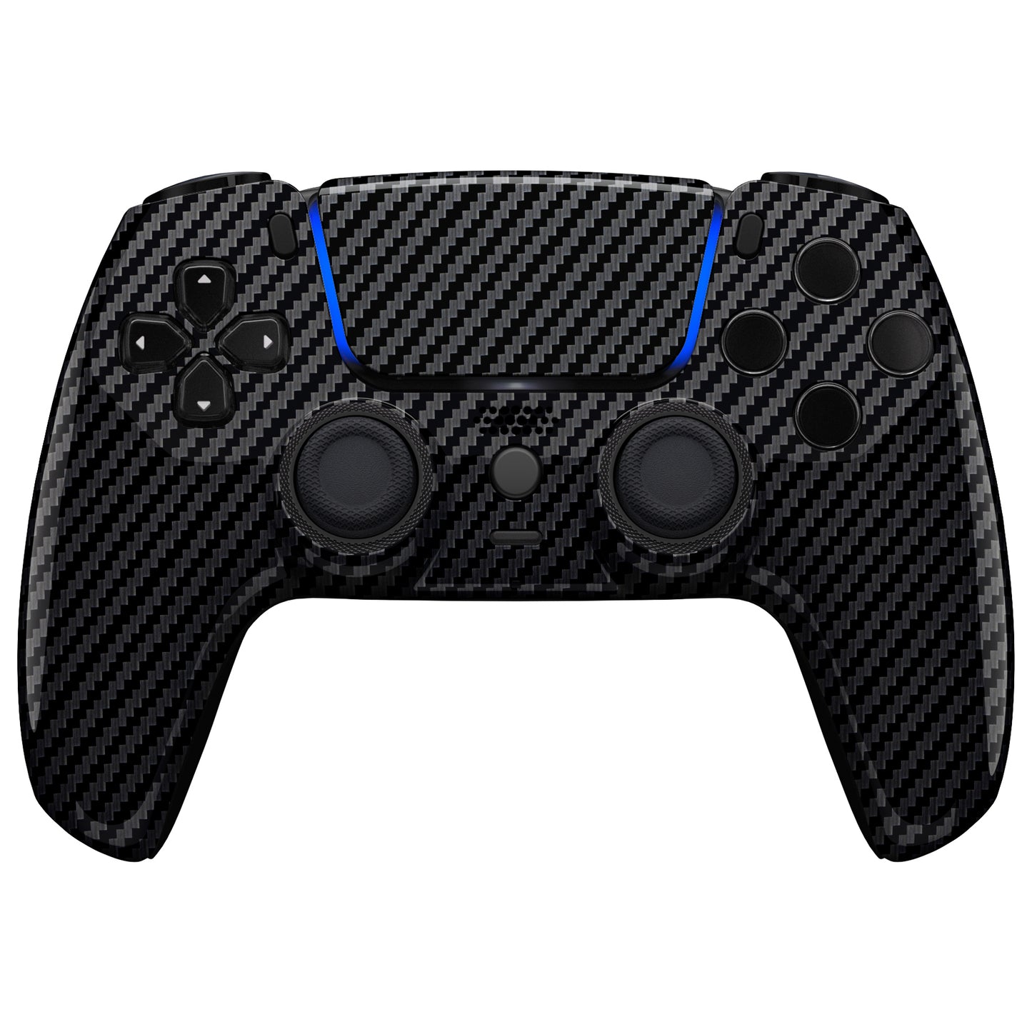 eXtremeRate PS5コントローラーBDM-010/020/030/040/050対応LUNA再設計交換対応用フロントシェル＆タッチパッド【グラファイトカーボンファイバー】
