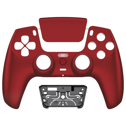 eXtremeRate PS5コントローラーBDM-010/020/030/040/050/060対応LUNA再設計交換対応用フロントシェル＆タッチパッド【スカーレットレッド】