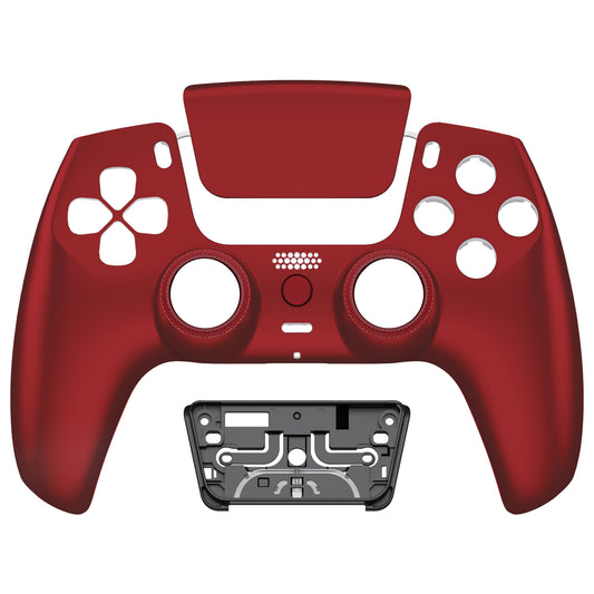 eXtremeRate PS5コントローラーBDM-010/020/030/040/050/060対応LUNA再設計交換対応用フロントシェル＆タッチパッド【スカーレットレッド】