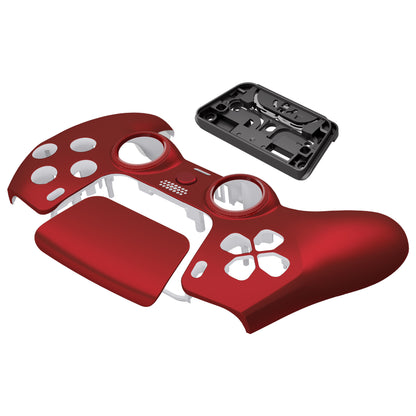 eXtremeRate PS5コントローラーBDM-010/020/030/040/050/060対応LUNA再設計交換対応用フロントシェル＆タッチパッド【スカーレットレッド】