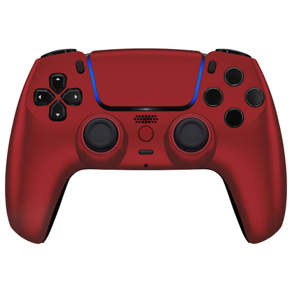 eXtremeRate PS5コントローラーBDM-010/020/030/040/050/060対応LUNA再設計交換対応用フロントシェル＆タッチパッド【スカーレットレッド】