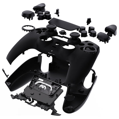 eXtremeRate LUNA Redesigned Replacement Full Shell & Button Set for PS5 Controller BDM-030/040/050 (Black)