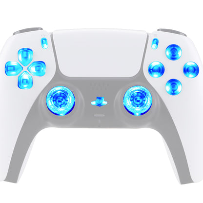 eXtremeRate PS5コントローラーBDM-010/020対応用マルチカラー発光ボタンDTF V3 LEDキット【クリア】