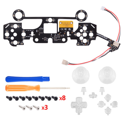 eXtremeRate PS5コントローラーBDM-010/020対応用マルチカラー発光ボタンDTF V3 LEDキット【クリア】