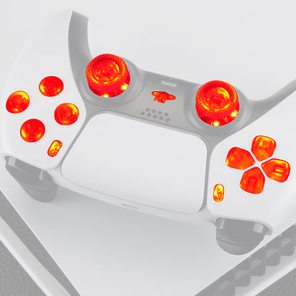 eXtremeRate PS5コントローラーBDM-010/020対応用マルチカラー発光ボタンDTF V3 LEDキット【クリア】