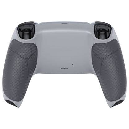 eXtremeRate PS5コントローラーBDM-010/020/030/040/050対応パフォーマンスグリップ交換対応用バックハウジングボトムシェル【ラバー付き灰白&クラシックグレー】