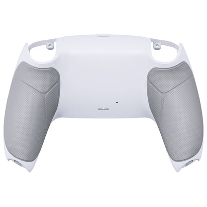 eXtremeRate PS5コントローラーBDM-010/020/030/040/050対応パフォーマンスグリップ交換対応用バックハウジングボトムシェル【ラバー付きホワイト】