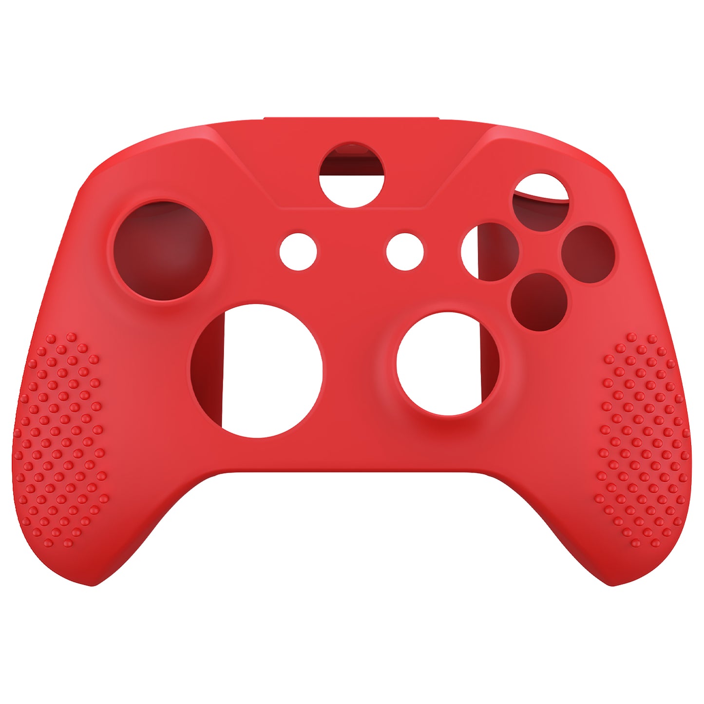 eXtremeRate PlayVital Xbox One X&Sコントローラー用滑り止め保護シリコンケースサムグリップキャップ付き【レッド】