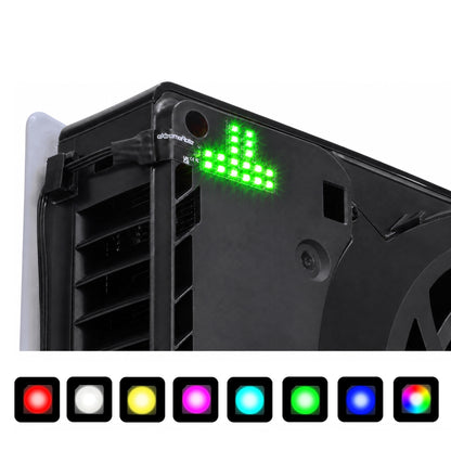 eXtremeRate PS5 Slim/Pro ディスク＆デジタル版対応RGBレインボーロゴLEDキット– 7色・40種類のエフェクト