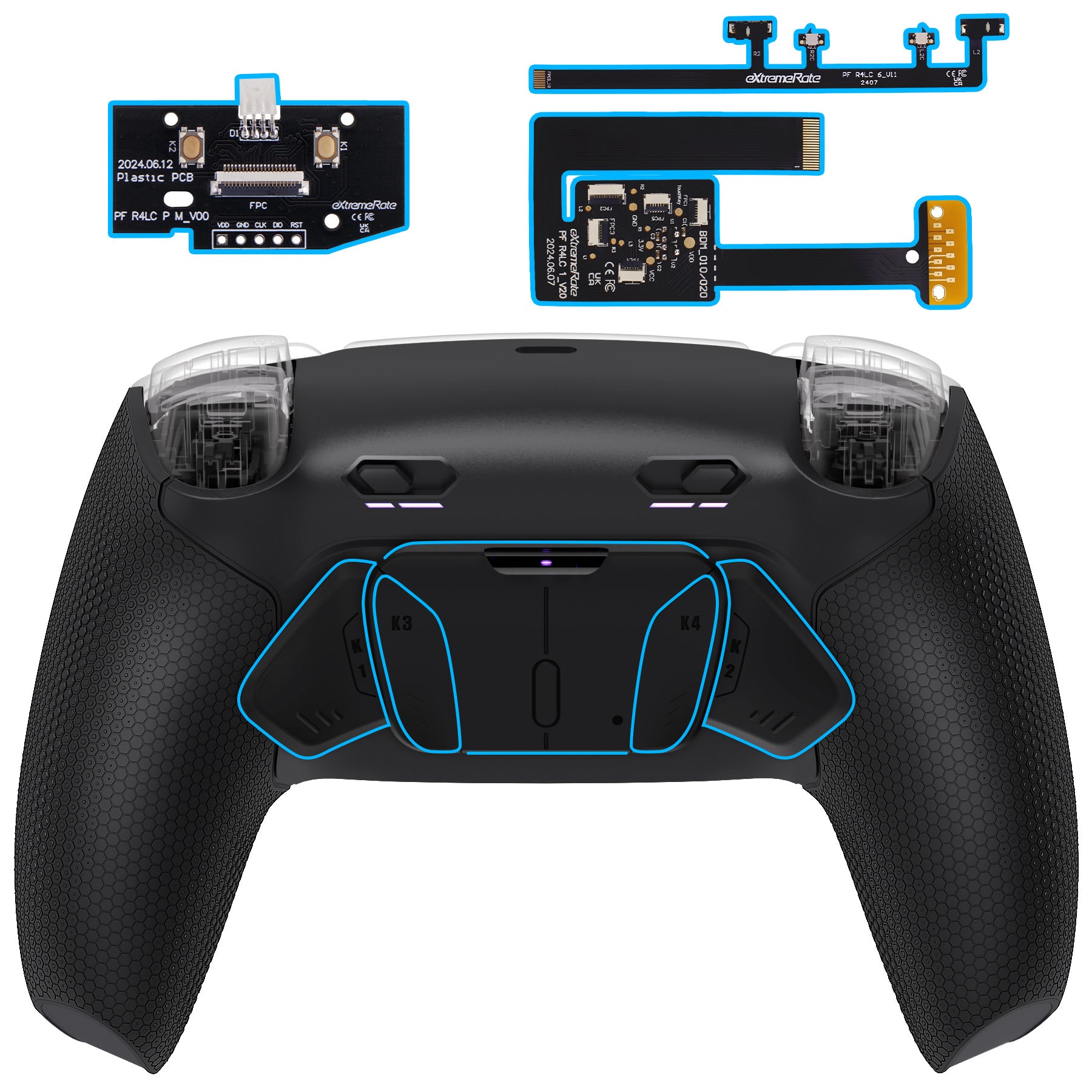 PS5コントローラーBDM-010/020対応用RISE4 Plus MAXバックパドル