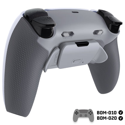 eXtremeRate PS5コントローラーBDM-010/020対応用RISE Plus MAXバックパドルキット、クリッキートリガーストップ＆ラバーグリップ付き【灰白&クラシックグレー】