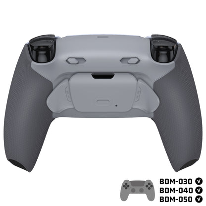 eXtremeRate PS5コントローラーBDM-030/040/050対応用RISE Plus MAXバックパドルキット、クリッキートリガーストップ＆ラバーグリップ付き【灰白&クラシックグレー】