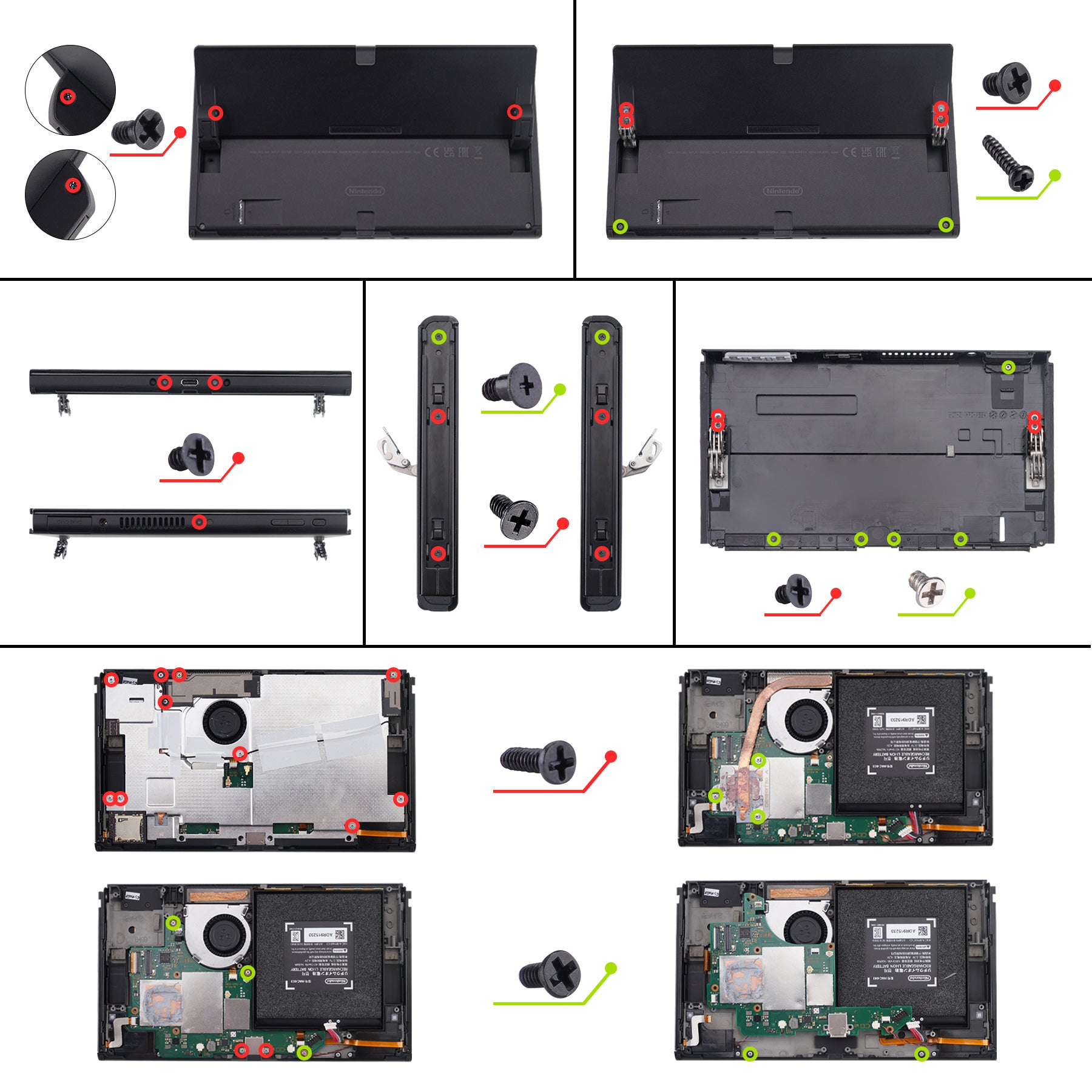 Nintendo Switch本体とSwitchコントローラ分解ドライバーその他 eXtremeRate ニンテンドーSwitch有機EL&ジョイコン用修理ツール
