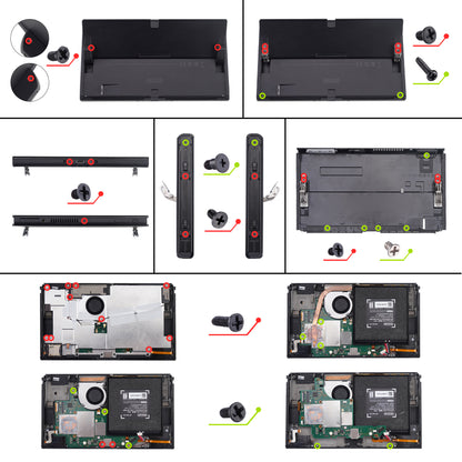 eXtremeRate Nintendo Switch OLED & Joy-Con Repair Tools, Tri-Wing Screwdriver, Phillips Head Screwdriver, Tweezers, Shell Opening Tool, and Screw Kit [NSAR0155]